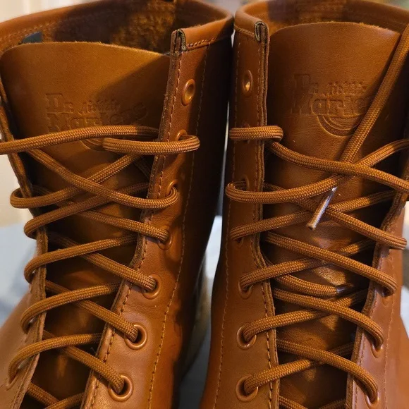 Dr Marten's Newton Oak Brown Leather Men's Boots Sz 13 - Picture 5 of 6
